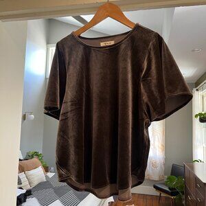 Madewell | Velvet Butterfly Top